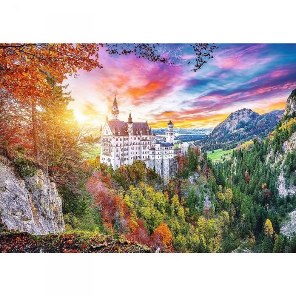 Trefl Puzzle 500 elementów Widok na zamek Neuschwanstein Niemcy