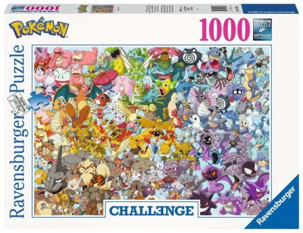 Ravensburger Polska Puzzle 1000 elementów Challenge Pokemon