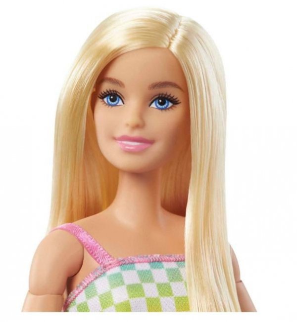 Mattel Lalka Barbie Fashionistas Na wózku strój w kratkę
