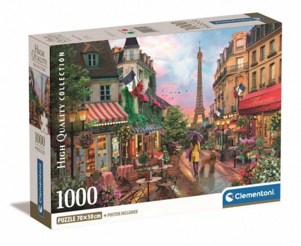 Clementoni Puzzle 1000 elementów Compact Kwiaty w Paryżu