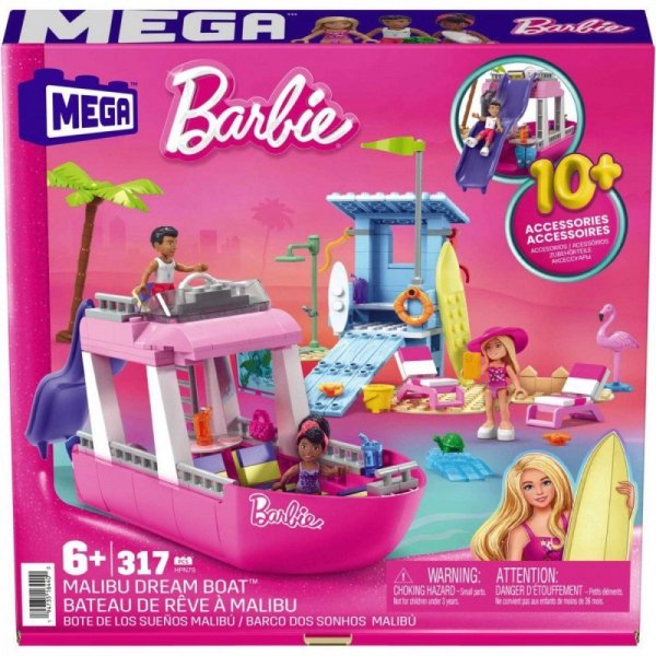 Mega Bloks Klocki Barbie Dream boat