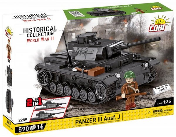 Cobi Klocki Klocki Historical Collection WWII Panzer III Ausf. J 590 klocków
