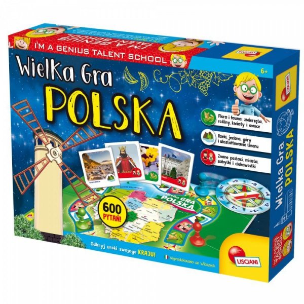 Lisciani Gra Im a Genius - Wielka Gra Polska