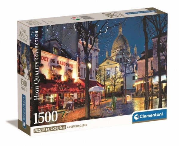 Clementoni Puzzle 1500 elementów Compact Paris Montmarte