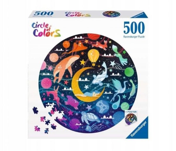 Ravensburger Polska Puzzle 500 elementów Paleta kolorów Marzenia