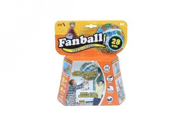 Epee Piłka Fanball - Piłka Można, piłka balonowa do kolorowania, pomarańczowa