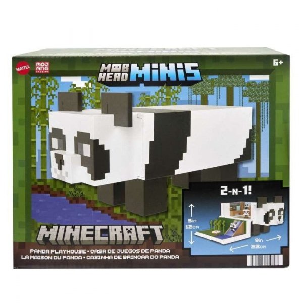 Mattel Zestaw figurek Minecraft Domek zabaw pandy + 2 figurki