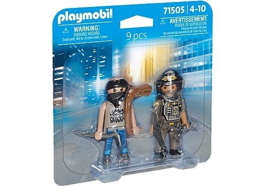 Playmobil Zestaw figurek Duo Pack 71505 Jednostka specjalna i bandyta