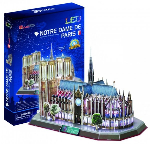 Cubic Fun Puzzle 3D Notre Dame (Światło)