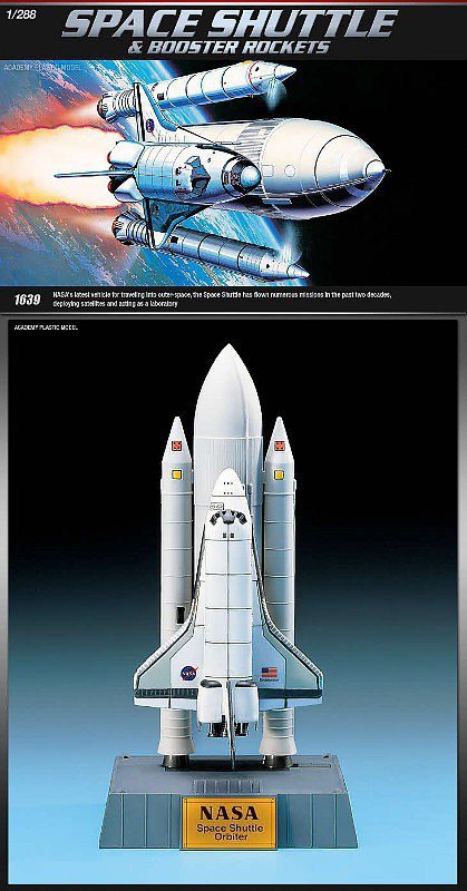 Academy ACADEMY Space Shuttle w/ Booster