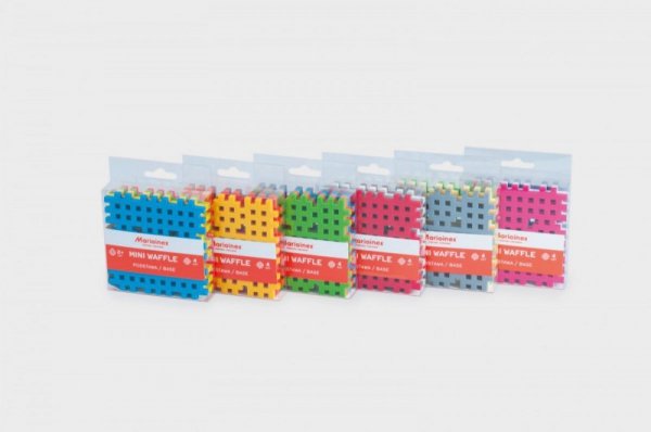 Marioinex Klocki konstrukcyjne Mini Wafle Mini Podstawa 4 Sztuki