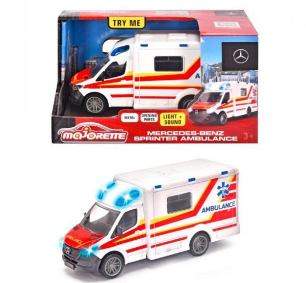 Majorette Pojazd Majorette Grand Mercedes ambulans 12,5 cm