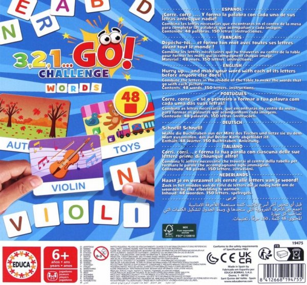 Educa Gra 3, 2, 1...  Start ! (Wyzwanie Słowa)