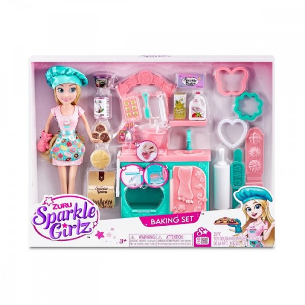 ZURU Sparkle Girlz Lalka 10.5 cala Zestaw do pieczenia