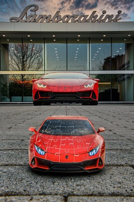 Ravensburger Polska Puzzle 108 elementów 3D Pojazdy Lamborghini Huracan Evo Verde