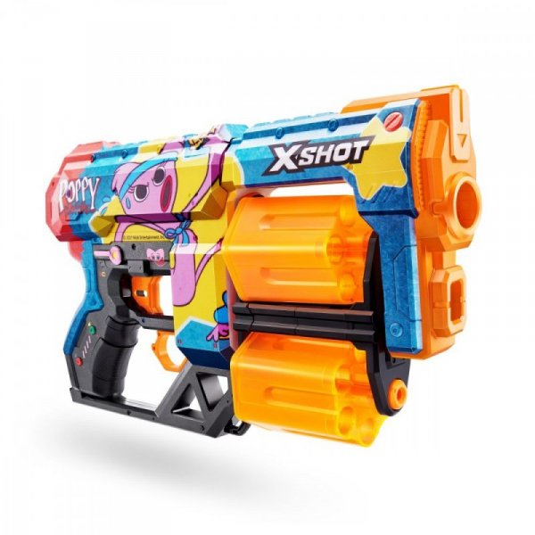 ZURU X-Shot Wyrzutnia Skins Dread 12 strzałek Kissy