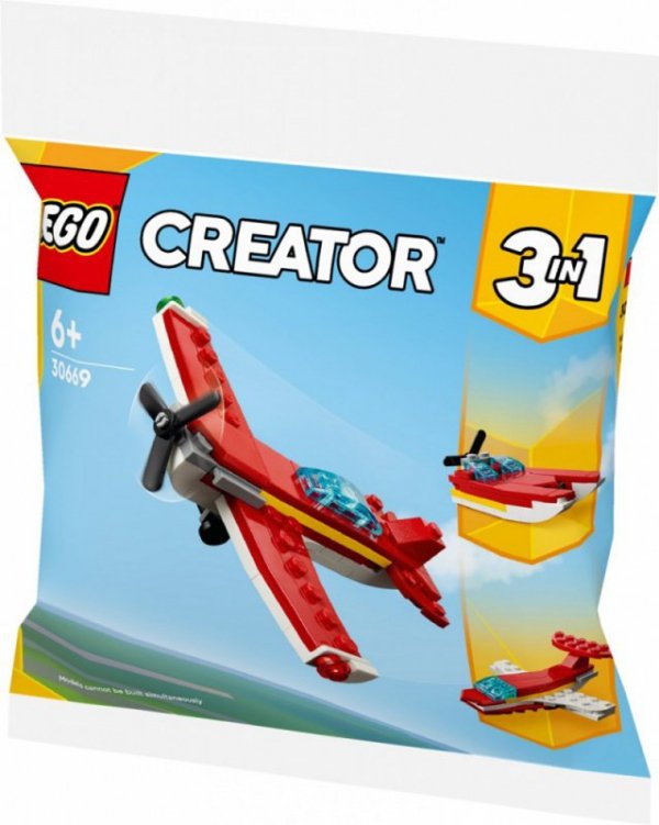 LEGO Klocki Creator 30669 Kultowy czerwony samolot