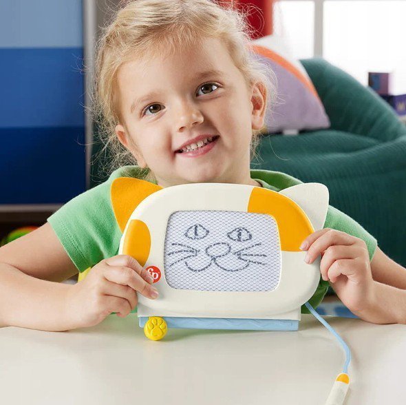 Fisher Price Tablica do rysowania, kotek