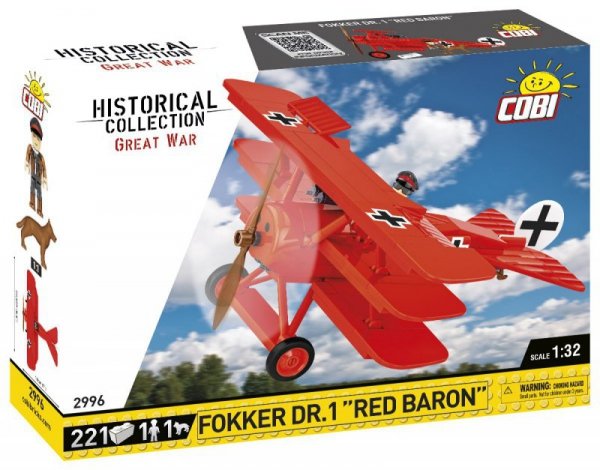 Cobi Klocki Klocki Fokker DR.1 Czerwony Baron 221 klocków
