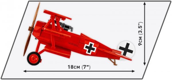 Cobi Klocki Klocki Fokker DR.1 Czerwony Baron 221 klocków