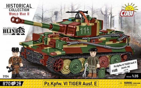 Cobi Klocki Klocki Pz.Kpfw. VI Tiger Ausf. E 870 klocków