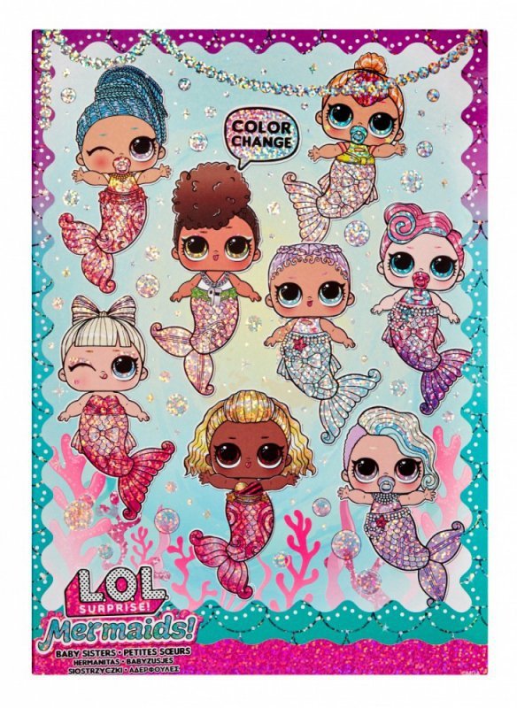 MGA Lalka L.O.L. Surprise Mermaids Baby Sisters display 12 sztuk