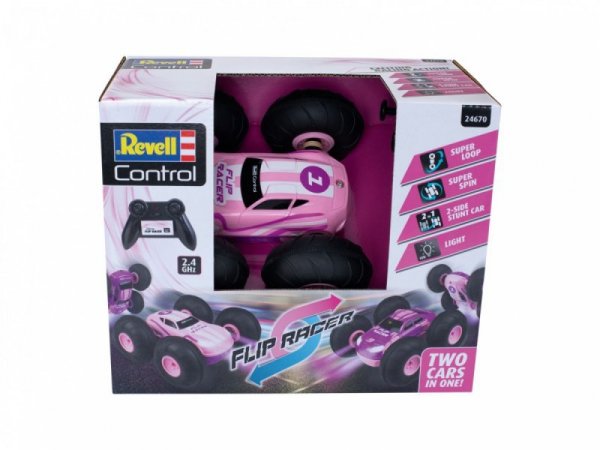 Revell RC Pojazd zdalnie sterowany RC Stunt Car Flip Racer - różowy