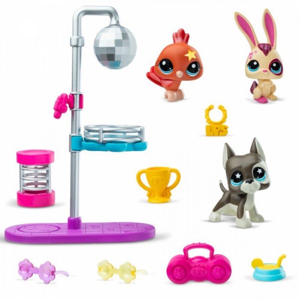 Tm Toys Zestaw figurek Littlest Pet Shop G7 S3 Disco z 3 figurkami