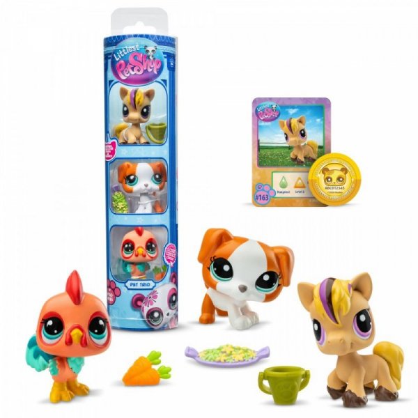 Tm Toys Zestaw figurek Littlest Pet Shop G7 S3 Pet Trios Tuba 3-pak