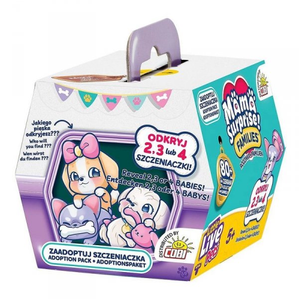 Cobi Zestaw figurek Little Live Pets - Mama Surprise! Families! Zaadoptuj szczeniaczka!