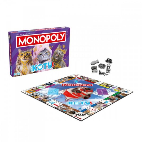Winning Moves Gra Monopoly Koty 2025
