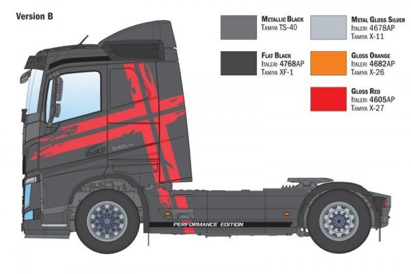 Italeri Model plastikowy Volvo FH Low Roof 1/24