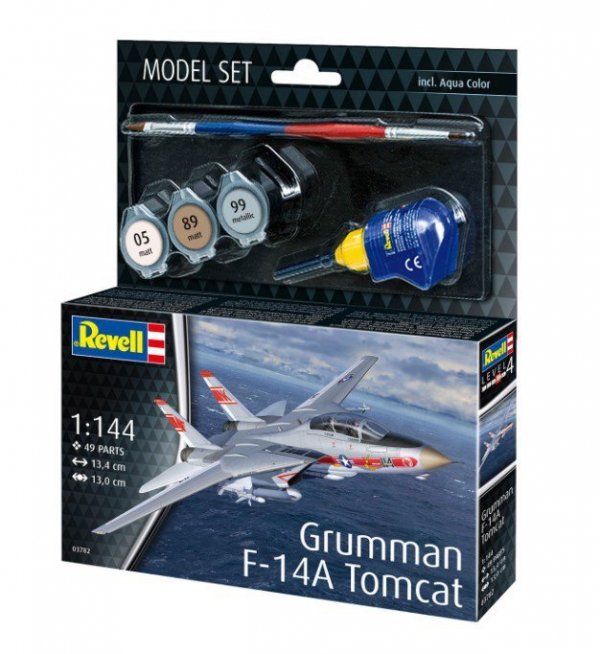 Revell Model plastikowy Set Grumman F-14A Tomcat 1/144