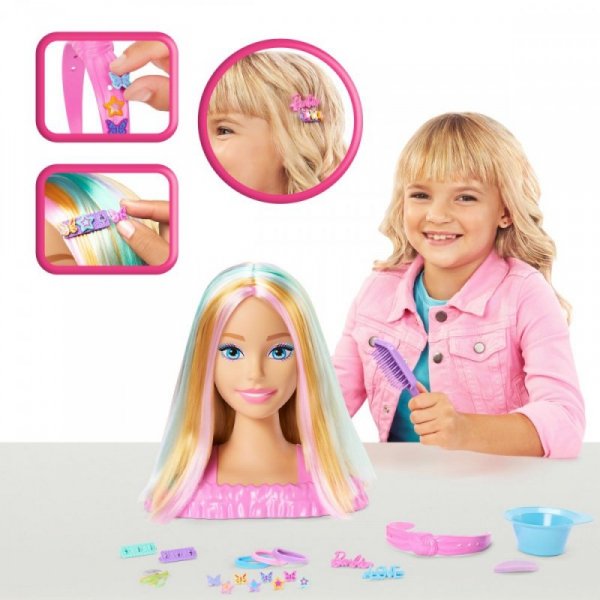 Mattel Głowa do stylizacji Barbie Deluxe Blond