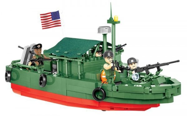 COBI 2238 Historical Collection Vietnam War Wojna w Wietnamie Patrol Boat River Mk II 615 klocków p3