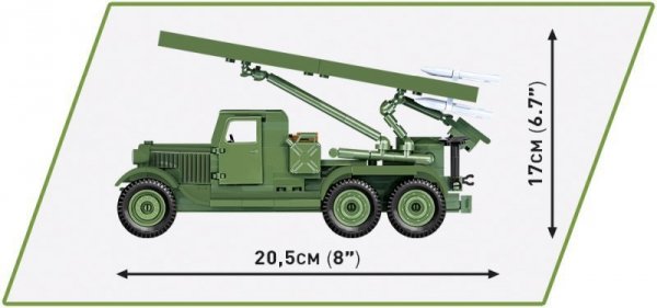 COBI 2280 Historical Collection WWII Wyrzutnia rakiet BM-13 Katyusha (ZIS-6) 440 klocków
