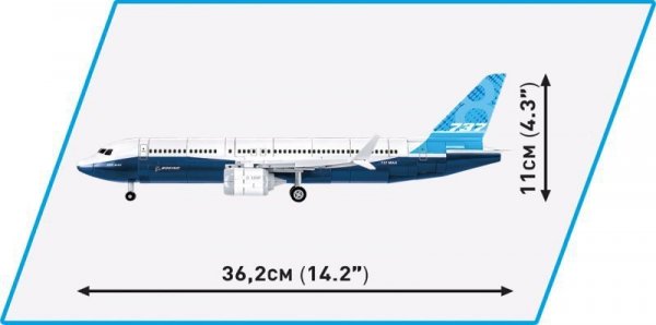 COBI 26608 Boeing 737-8 340 klocków