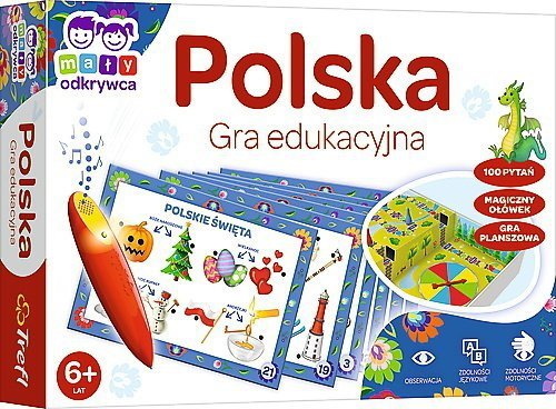 PROMO Polska Gra edukacyjna Mały Odkrywca i magiczny Ołówek 02114 Trefl p6