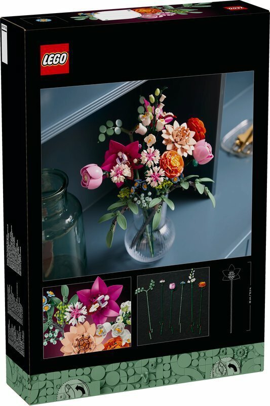 LEGO 10342 BOTANICALS Piękny bukiet różowych kwiatów 3p