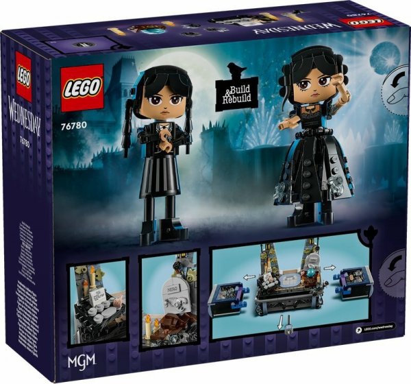 LEGO 76780 WEDNESDAY Figurka Wednesday Addams i brama Akademii Nevermore