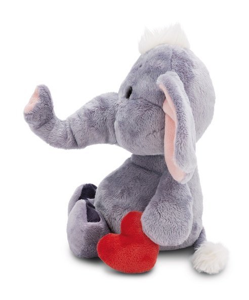 NICI 61486 Maskotka pluszowa Słoń Love ciemnoszary 32cm z magnesem w kształcie serca GREEN