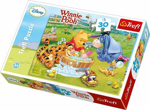 Puzzle 30el Kubuś Puchatek Kąpiel Prosiaczka 18198 Trefl p20