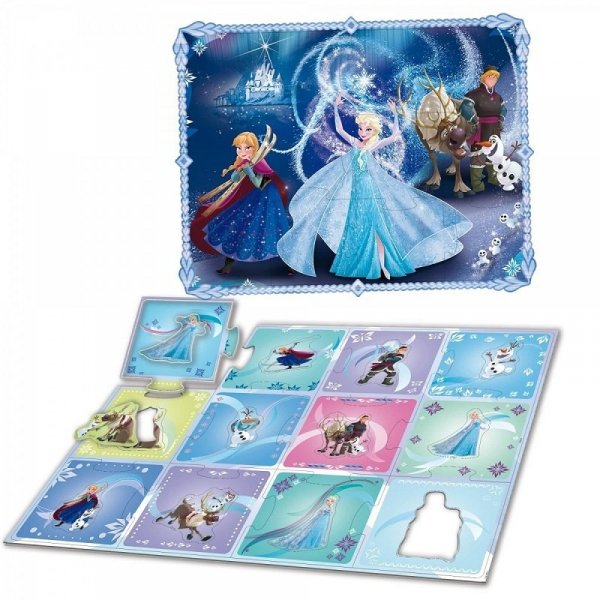 Puzzle Mata Frozen 70x50cm 12 dużych puzzli 68029