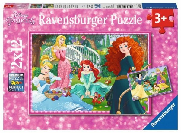 PROMO Puzzle 2x12el W świecie księżniczek 076208 RAVENSBURGER p12