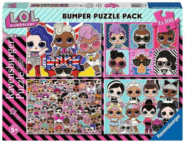 PROMO Puzzle 4x100el LOL SURPRISE! 128808 RAVENSBURGER