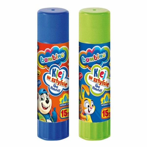 Klej w sztyfcie 15g Mini zoo MAJEWSKI p24, mix cena za 1 szt