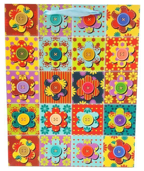 Torebka ozdobna prezentowa 4wz 1223A 31x42x12cm p12, mix cena za 1 szt