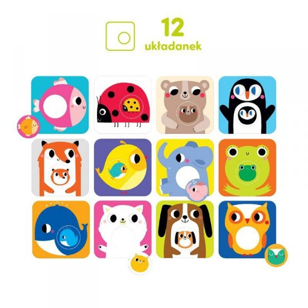 CzuCzu Puzzle z dziurką Maluchy 18m+