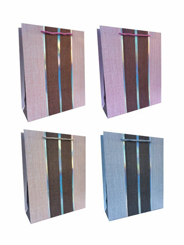 Torebka ozdobna prezentowa 4wz 9850B 26x32x10cm p12, mix cena za 1 szt