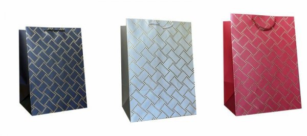 Torebka ozdobna prezentowa 931A szerokie dno 30x42x25cm p12 mix cena za 1 szt